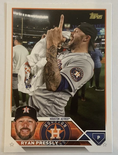 2023 Topps SSP Golden Mirror Image Variation Ryan Pressly #228 Houston Astros