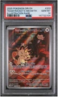 2025 POKEMON DRI EN-DESTINED RIVALS #203 TEAM ROCKET'S MEOWTH PSA 10