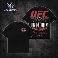 UFC Freedom 250 Premium Cotton T-Shirt V2, Made in USA, UFC Fan T-shirt