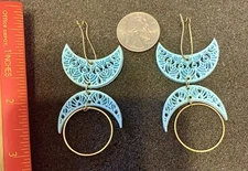 Crescent Moon Cutout Earrings