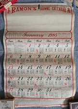 Ramon's Brownie 1985 Calendar, Longbottom & Hardsaw - Central Indiana, Vintage