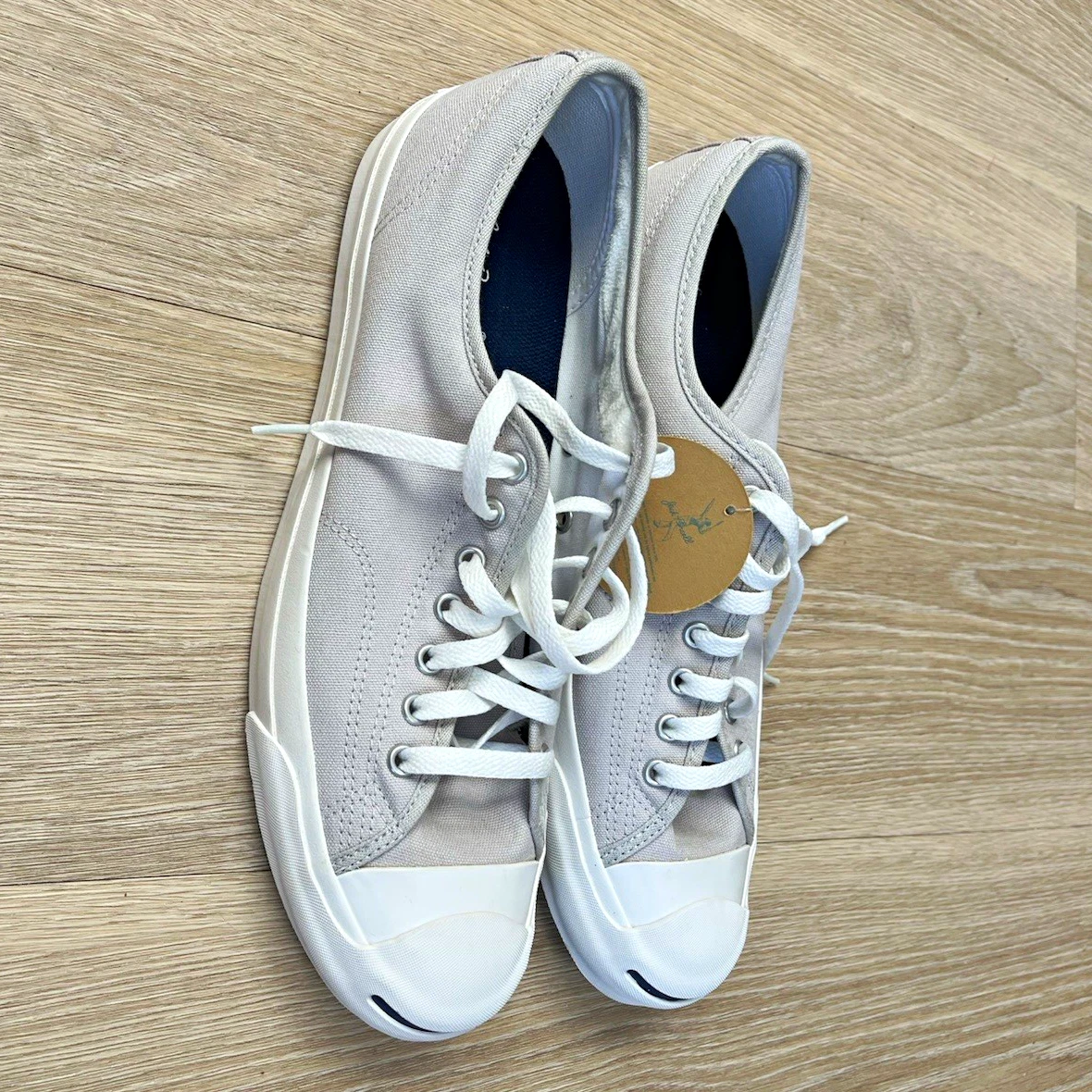 Converse Jack Purcell Herren Schnürschuhe Niedrig Turnschuhe Grau/Weiß US11,5 UK 11,5