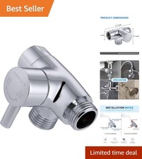 Solid Brass Shower Diverter 3-Way System for Handheld  Fixed Shower Heads