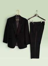 Christian Dior Men  s Tuxedo 2 Piece Jacket And Pants Metallic Pinstripe 41R 34R