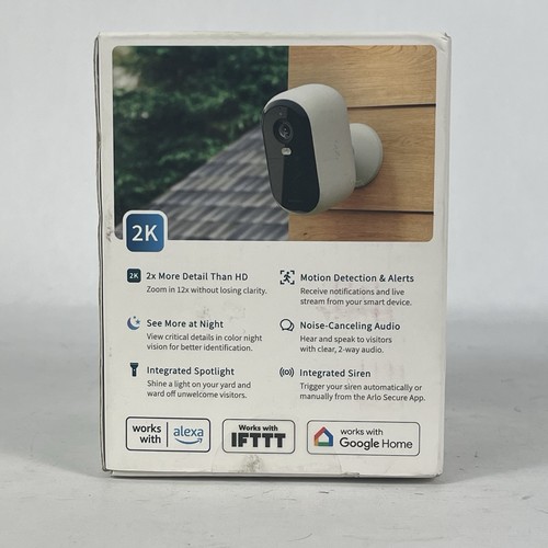 Arlo Essential Outdoor 2nd Gen Add-On 2K Wireless Security Camera White **NEW** - Picture 4 of 9