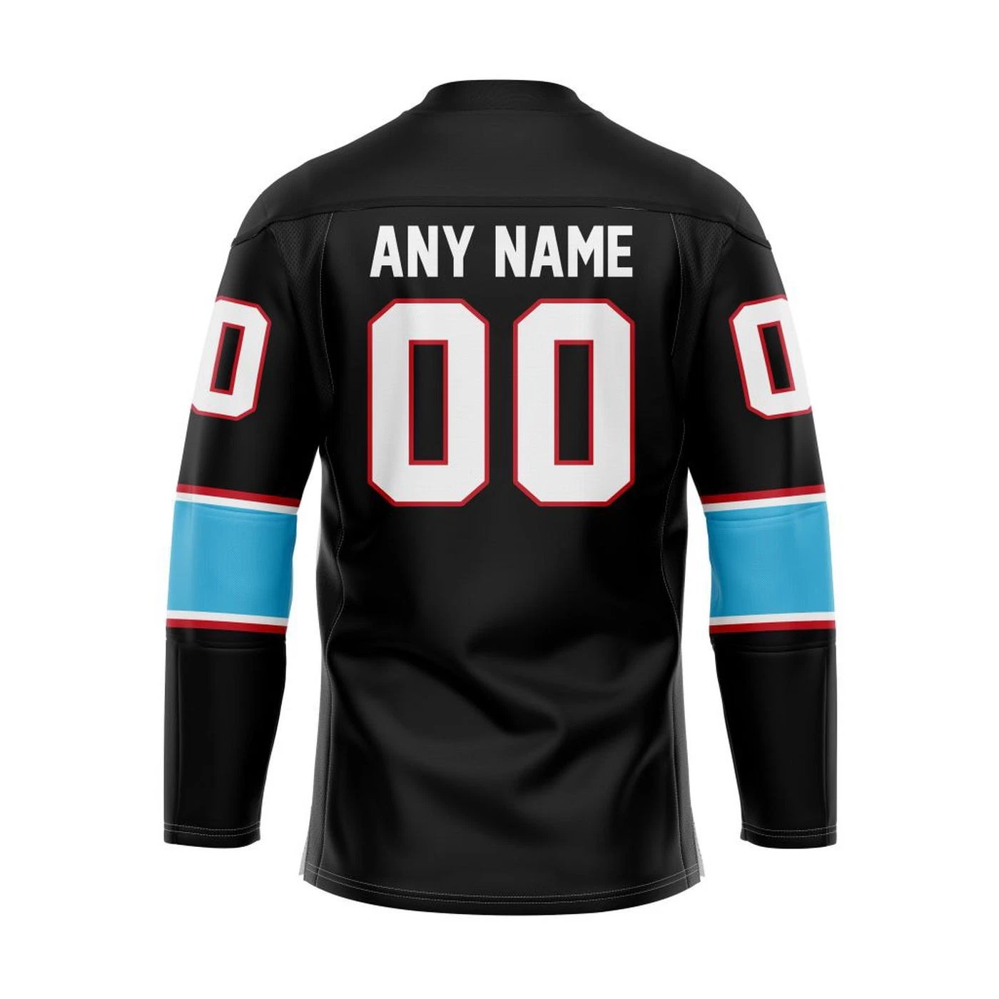 Personalized Bloomington Bison 2055/26 Black Lace Hockey Shirt Men's Fan Gear