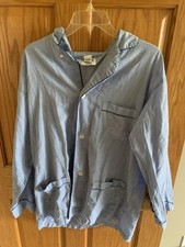 Vintage Christian Dior Monsieur Pajama Top Blue Pinstripe Men s Size Large