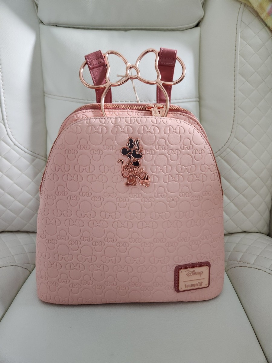 Loungefly Disney Minnie Mouse Debossed Silhouettes Pink Mini