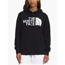 The North Face Women's Medium Black Hoodie Pullover Big Logo