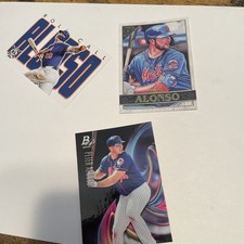 Lot Of (3) Pete Alonso Cards. New York Mets