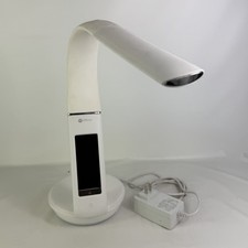 OttLite LED Desk Lamp with Clock  Wireless Color Changing Charging Station