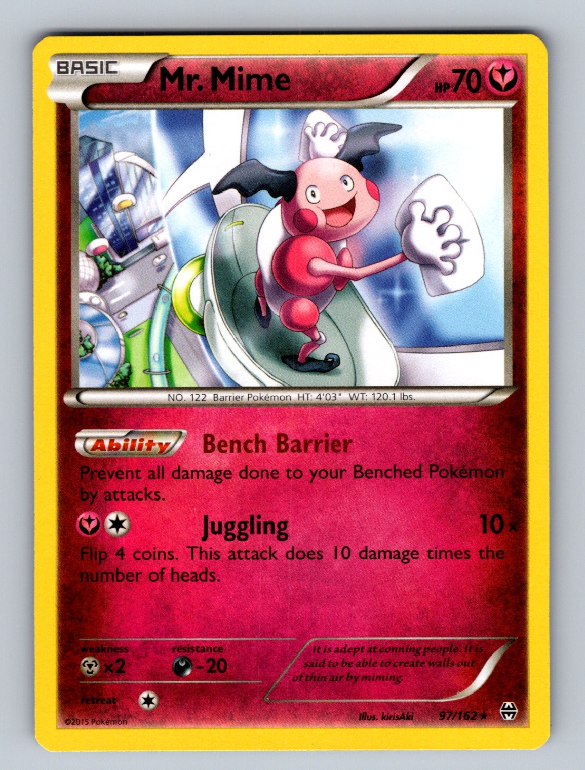 Mr. Mime 97/162 Rare XY - BREAKthrough NM Pokemon TCG