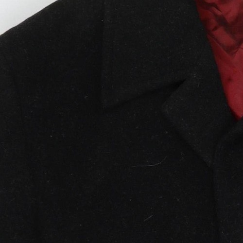 Burton Men's Black Wool Blend Mid-Length Coat S - Picture 11 of 12