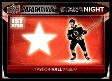 2021-22 Upper Deck Credentials Stars of the Night First Star Taylor Hall #1S-10