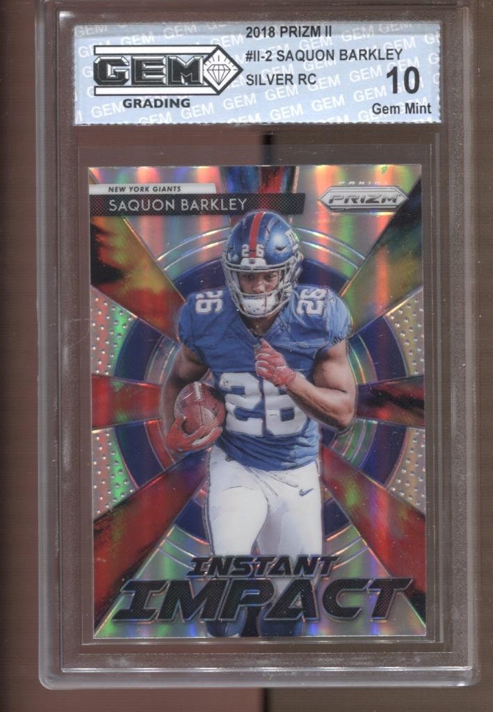 Saquon Barkley Panini Instant NFL All Rookie Team #2 Black 1/1