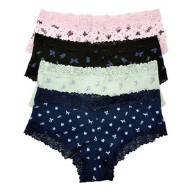 Victoria's Secret PINK Cheeky Lace Panties Womens Medium M LOT OF 4 VS Panty