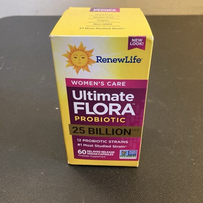 Renew Life Women's Probiotic 60 Capsules 25 Billion CFU Vegan Digestive Support