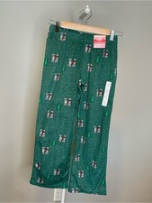 Wondershop Green Kids Holiday Pajama Pants with Snowman  Tree Print
