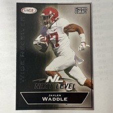 Jaylen Waddle 2021 Sage Premier Draft Next Level #153 Rookie RC Dolphins MINT!