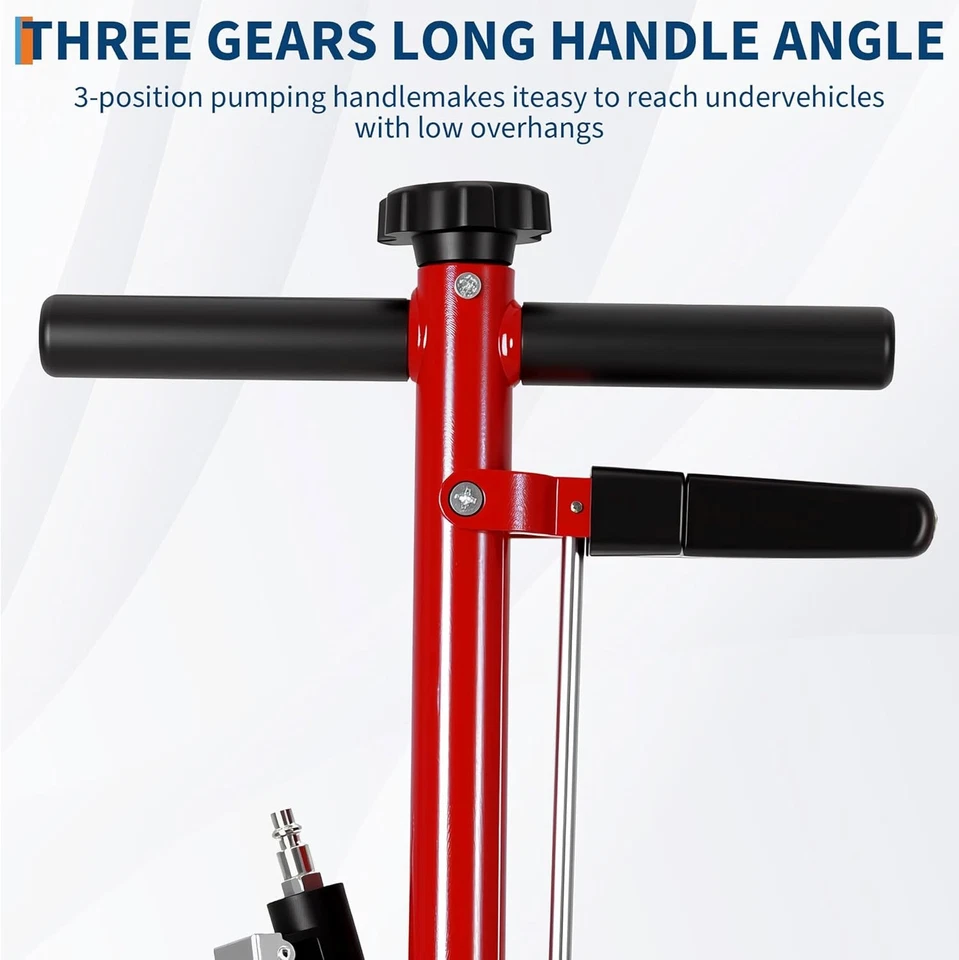 Gato de botella hidráulico de 22 toneladas con eje de aire con kit de elevación de sillín de extensión para automóviles camiones Foto 4 de 4