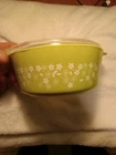 Vintage Pyrex 472-B 750mL Round Handled Dish Spring Blossom Crazy Daisy