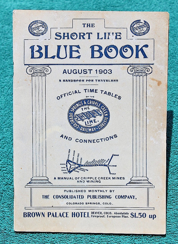 1903 Colorado Springs & Cripple Creek District Railway CS&CCD Colorado Railroad