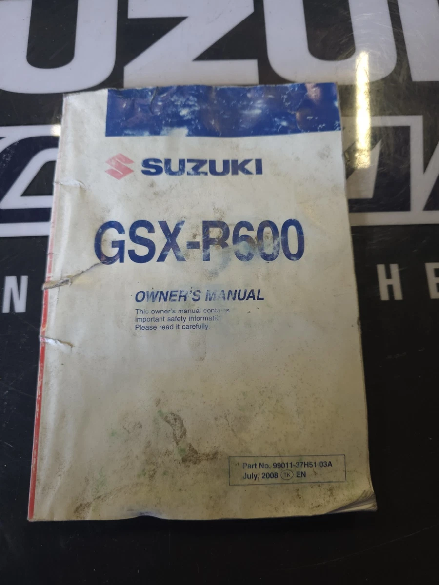 GSXR600 Suzuki Motorcycle Repair Manuals & Literature for sale | eBay