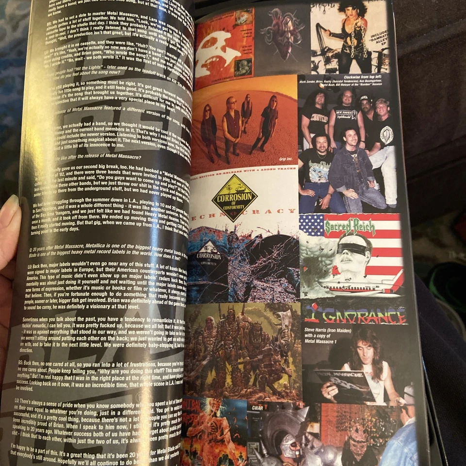 RARE NUMBERED METAL BLADE 20th Anniversary 10 Disc CD & DVD Box Set 2002 w/ Book - Image 3 of 4