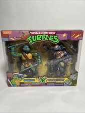 Leonardo vs Rocksteady Teenage Mutant Ninja Turtles Playmates Nickelodeon TMNT