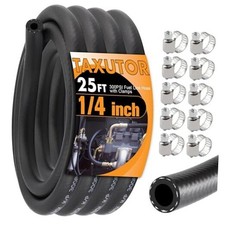 1/4 Inch ID Inner Diameter Fuel Line Hose - 25FT NBR Rubber 1/4 Inch 25FT
