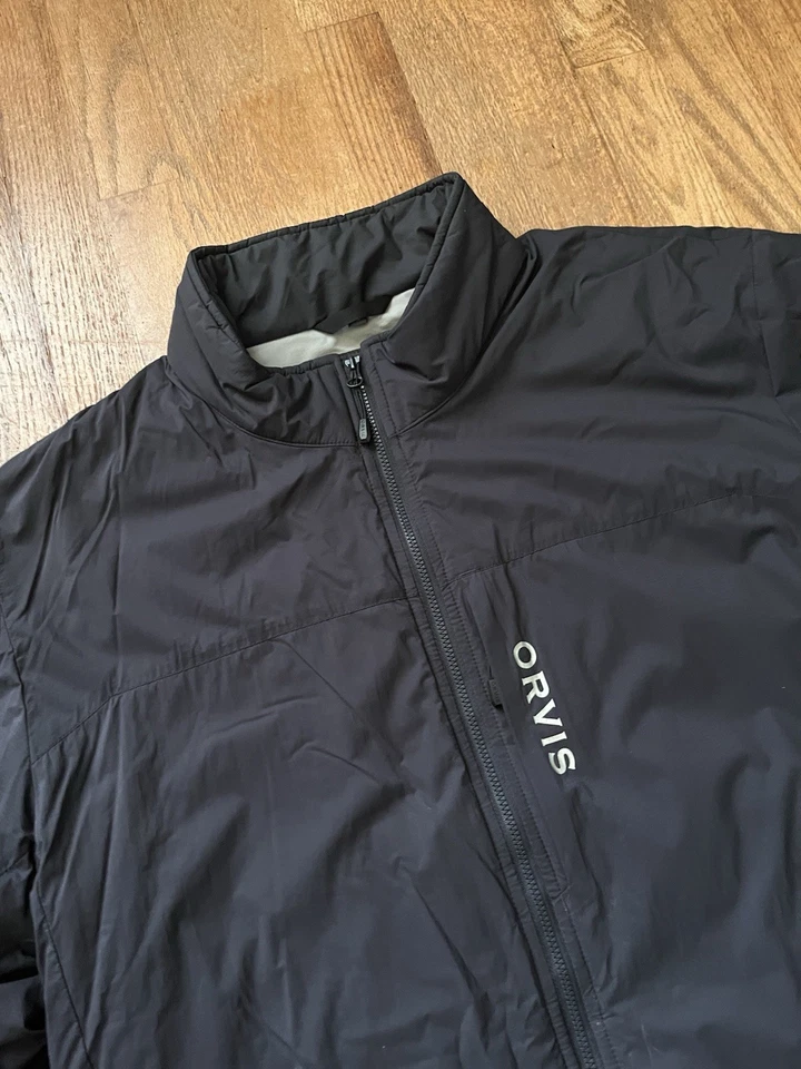 Orvis Pro Insulated Primaloft Jacket Zip Up Men’s Size XL Gray Outdoor - Image 3 of 4