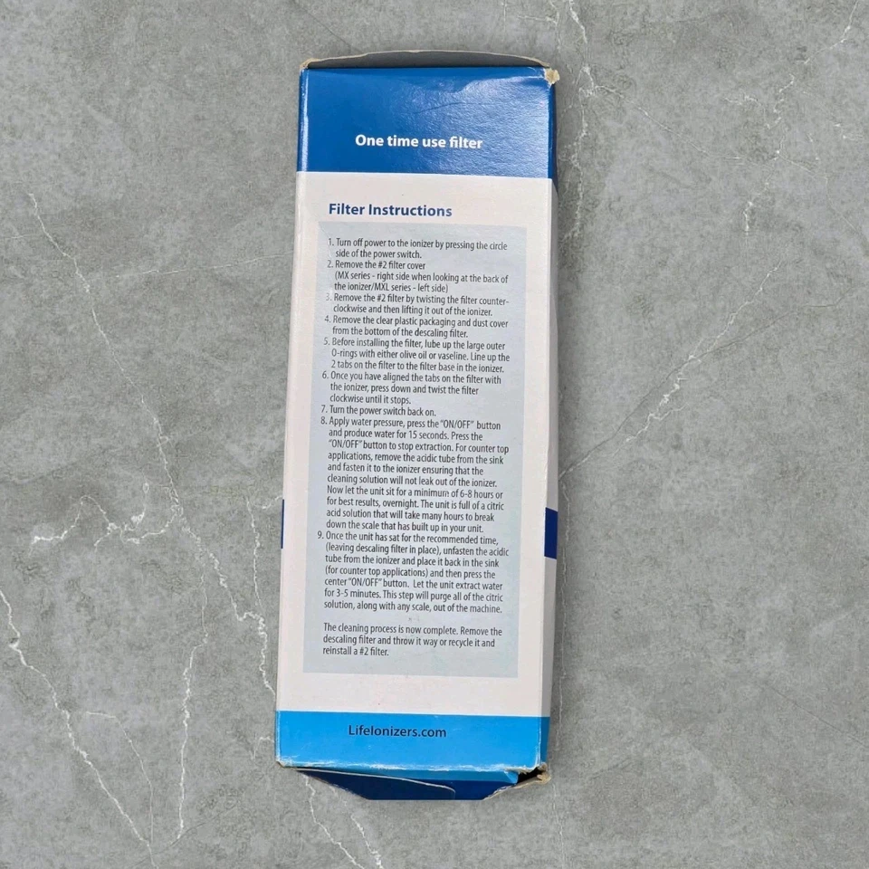 Life Ionizers Citric Acid Cleaning Filter for MXL Series M X NG - New Sealed... - Image 2 of 4