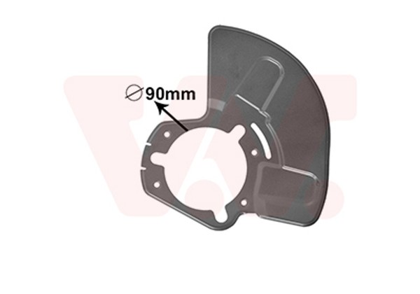 VAN Wezel Spritzblech Bremsscheibe 3745373 FüR GTC Astra A04 Opel Zafira A05 T98-image