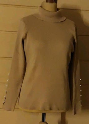 Mode von Heine Damen Pullover Oberteil Langarm Rollkragen camel Gr. 40 NEU