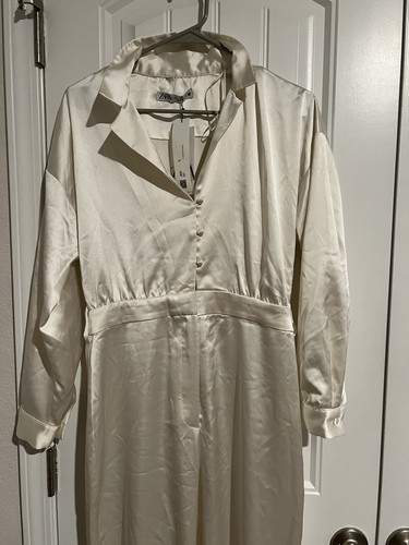 Mono crema satinado de Zara - Imagen 6 de 12