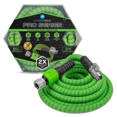 #ad #ad HydroTech Pro Seriest Expandable Garden Hose Kink Free 2x Flow $51.99