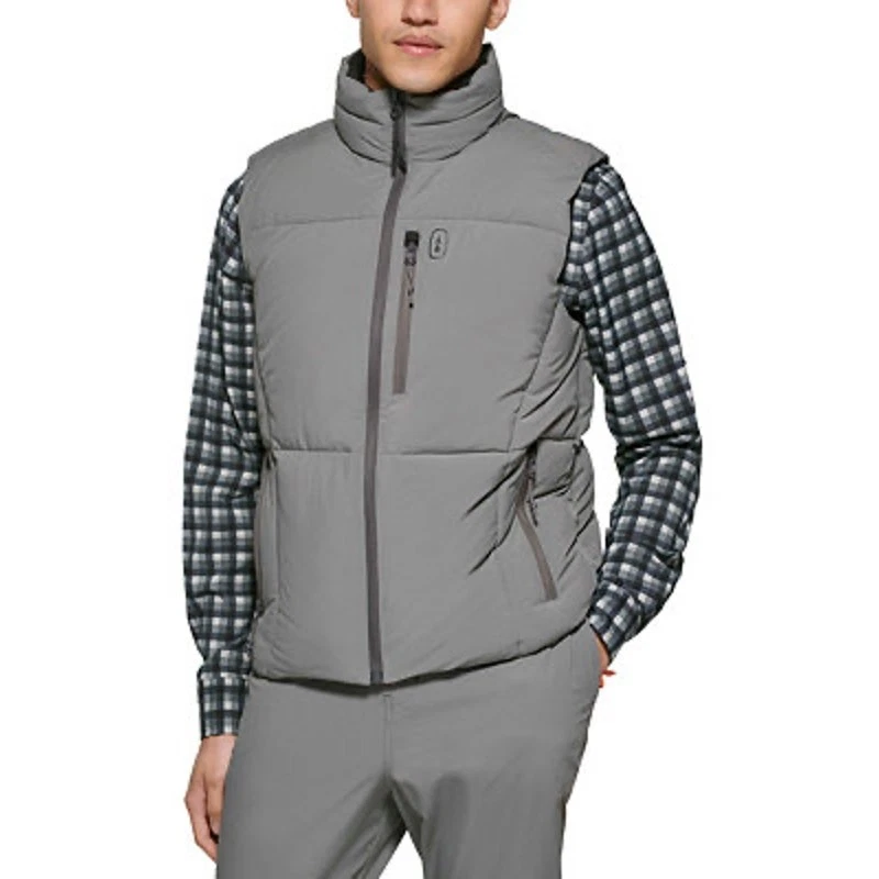 Bass Outdoor Men's Glacier Quilted Full-Zip Hiking Vest