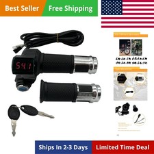 1 Pair EBike Throttle Grip, Universal Electric Bicycle Scooter Twist Handleba...