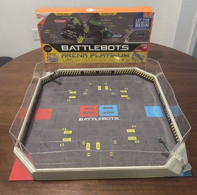 HEXBUG BattleBots Arena Platinum; Arena Only with Hammers Pulverizers