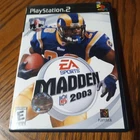 Madden NFL 2003 (Sony PlayStation 2, 2002) NFL football in a realistic and engag