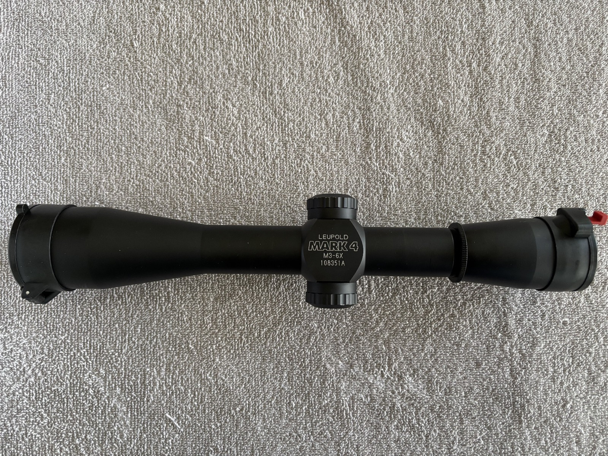 Leupold Mark 4 M3 6X Fixed Power Tactical Riflescope - Mil-Dot