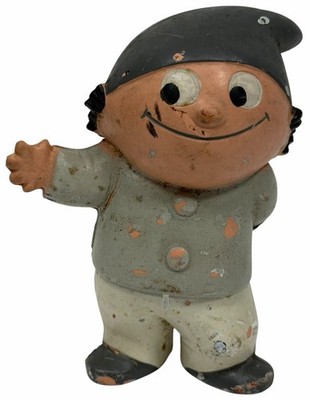 Vintage 1960s ANTON Mainzelmannchen ZDF 4'' Figure Rubber Gnome Goebel Hummelwerk