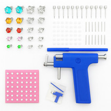 Stainless Steel Body Ear Piercing Tool Set Ear Nose Navel Piercing Machines.