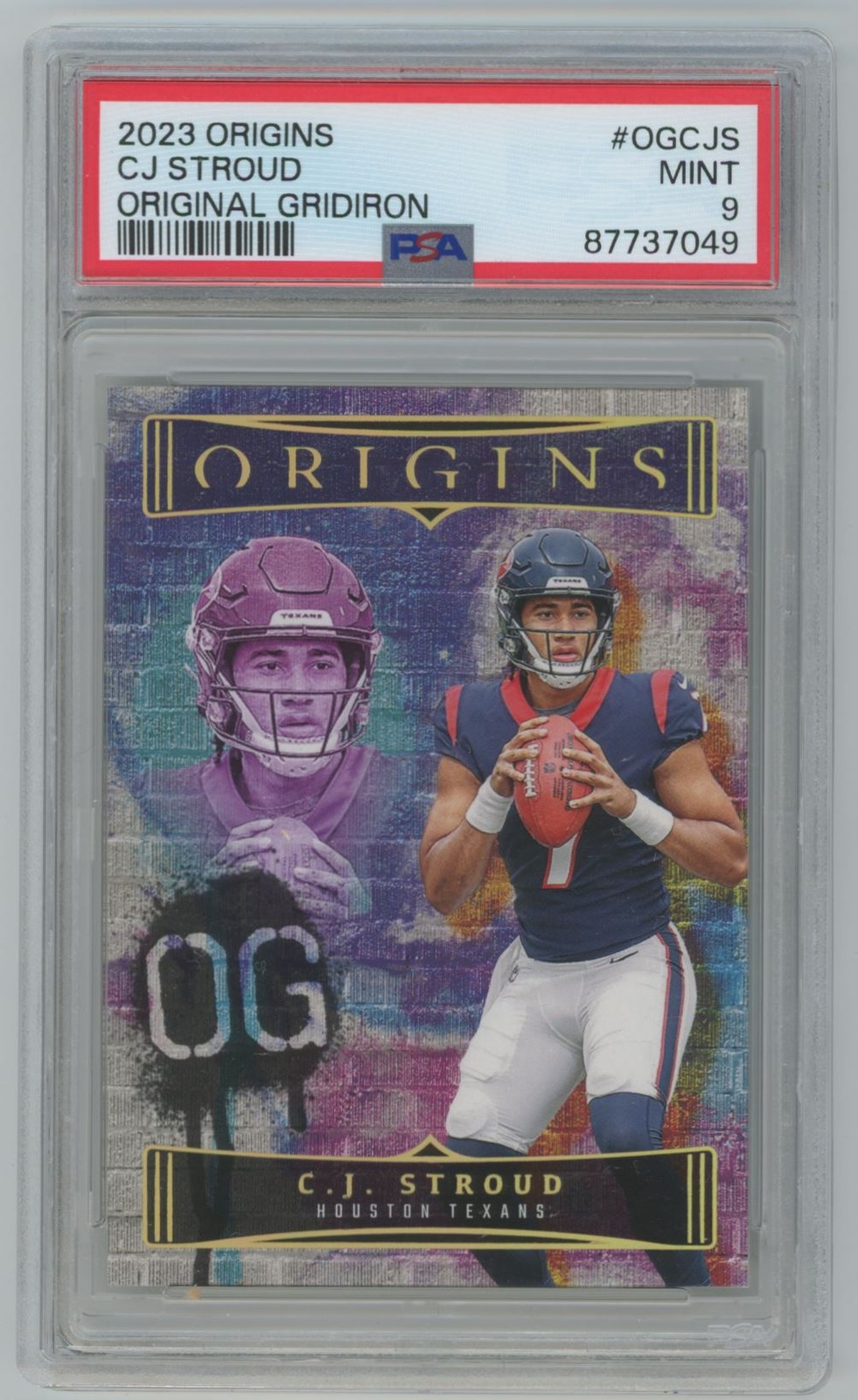 C.J. Stroud 2023 Panini Origins Original Gridiron RC PSA 9 #OG-CJS Houston