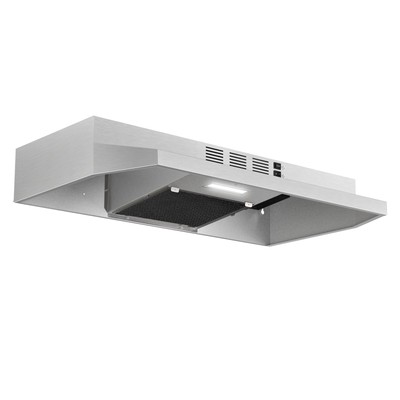 Range Hood 30 inch Under Cabinet, Stainless Steel Kitchen Vent Hood 280CFM, B...