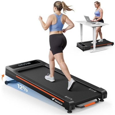 Merach Heavy Duty Walking Pad Laufband mit 10% 12% Auto Incline Pro Shock