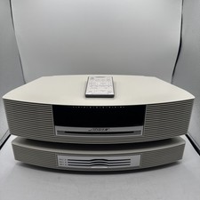 Bose Wave Music System III White AM/FM Radio W/ Multi Disc CD Changer Remote