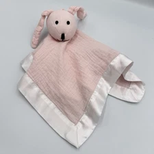 Aden + Anais Pink Bunny Rabbit Lovey Security Blanket Musy Mate Classic Muslin