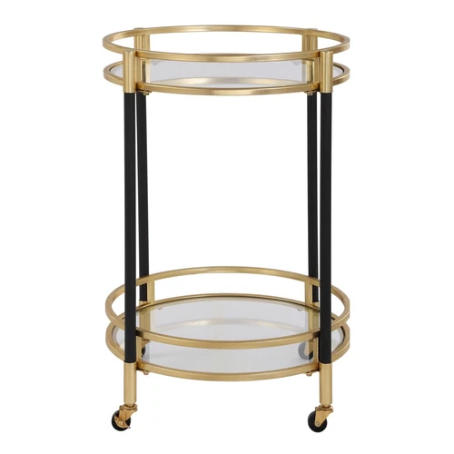 Uttermost Dolly Round Bar Cart - Picture 2 of 4