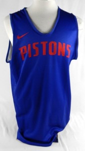 Detroit Pistons #27 Game Used Blue Practice Jersey L DP88545